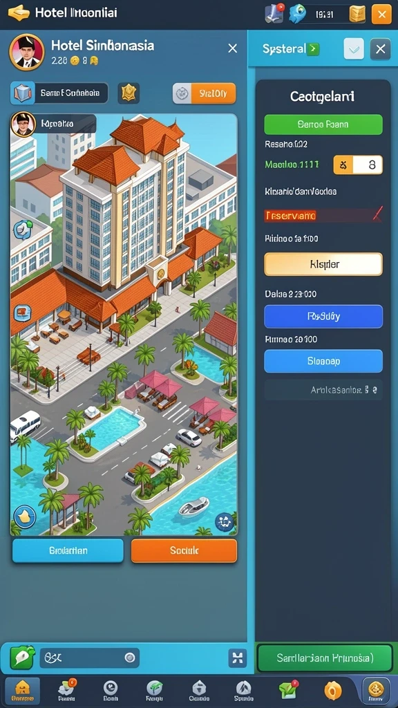 Karakter-karakter lucu dan unik.