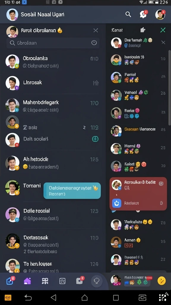 Tampilan antarmuka yang intuitif dan menarik.