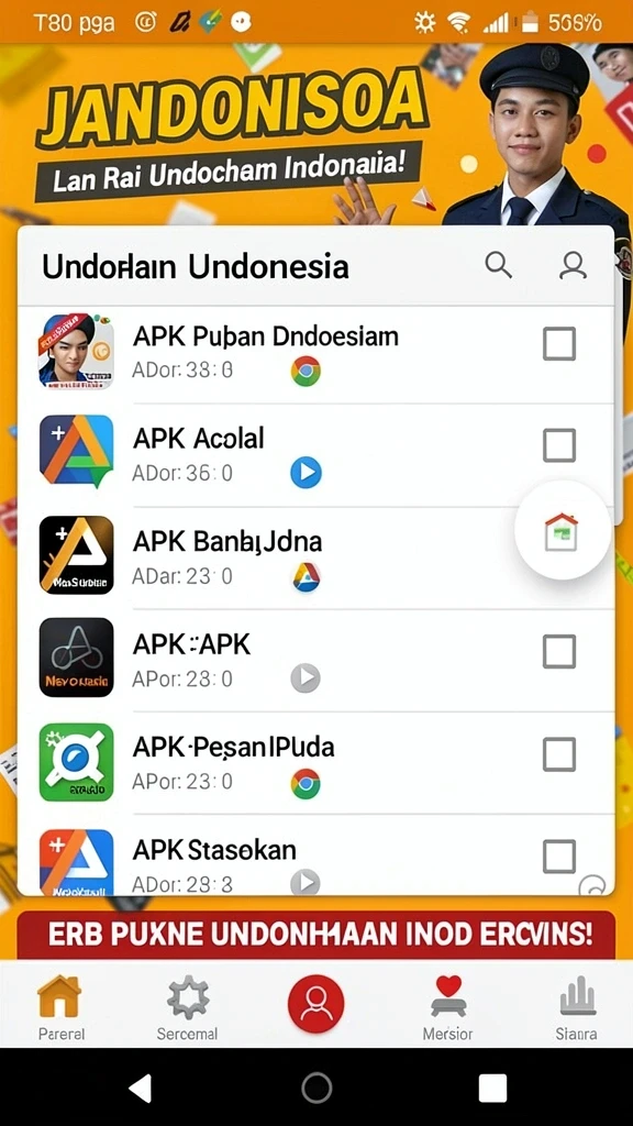 Tampilan awal yang menarik dan informatif.