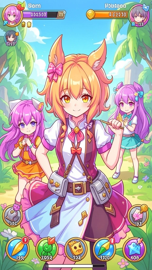 Gameplay seru dengan karakter yang unik.