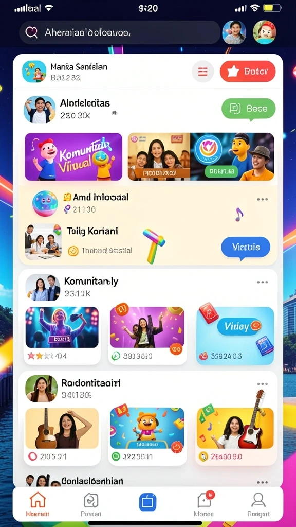 Visualisasi permainan yang mendebarkan saat bertanding.
