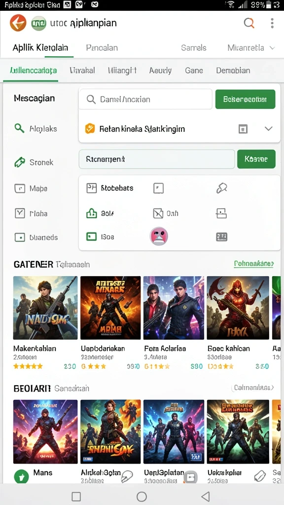Screenshot menunjukkan karakter utama dalam aksi.