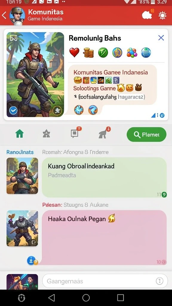 Momen seru saat bermain dengan teman.