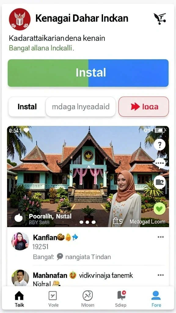 Tampilan menu yang mudah digunakan dan intuitif.