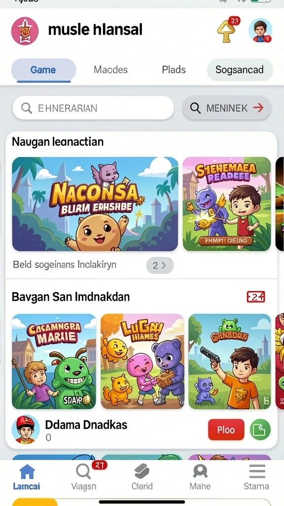 Tampilan awal permainan EVIP3 yang menarik.