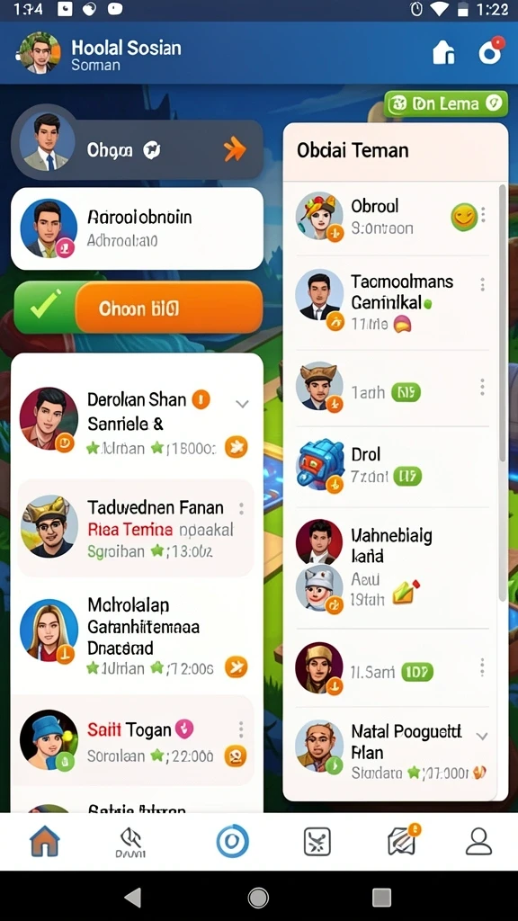 Ilustrasi dari komunitas aktif dalam game yang terhubung melalui chat.