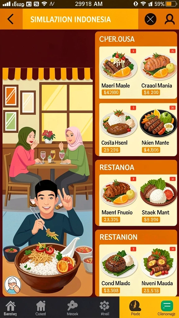 Tampilan antarmuka yang menarik dan mudah digunakan.