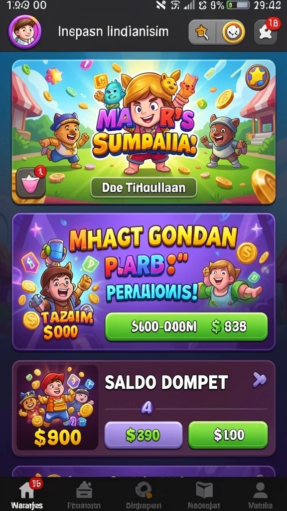 Pengalaman bermain yang mendalam dan seru.