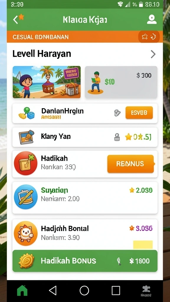 Tangkapan layar dari leaderboard yang menunjukkan peringkat pemain.
