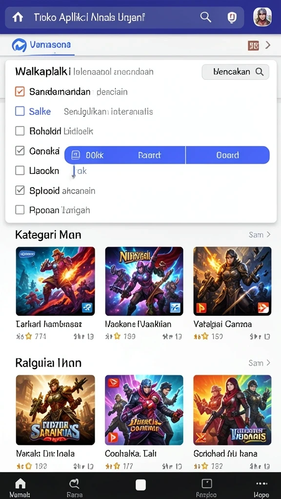 Tampilan awal aplikasi NAGA2000 yang menarik.
