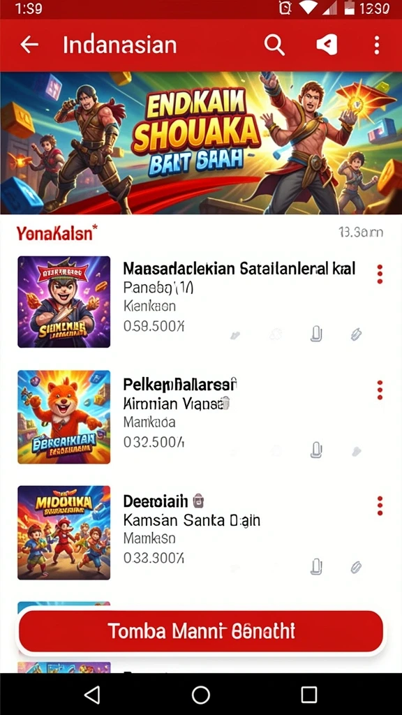 Beragam pilihan slot dengan tema yang berfariasi.