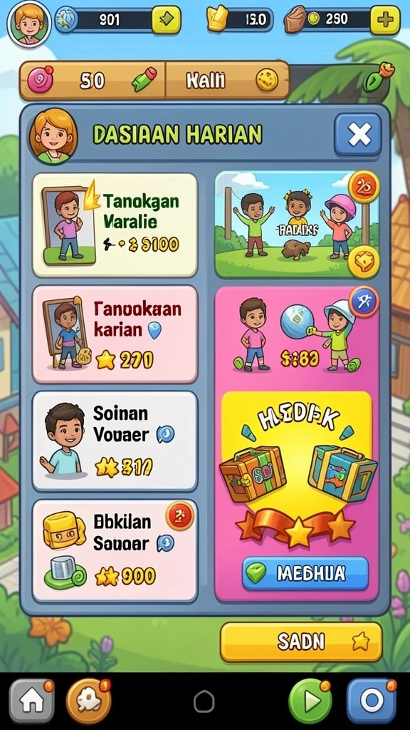 Tampilan antarmuka yang menarik dan mudah digunakan.