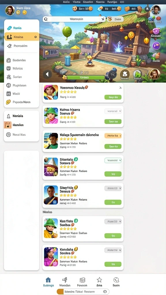 Screenshot menunjukkan tampilan antarmuka yang menarik.