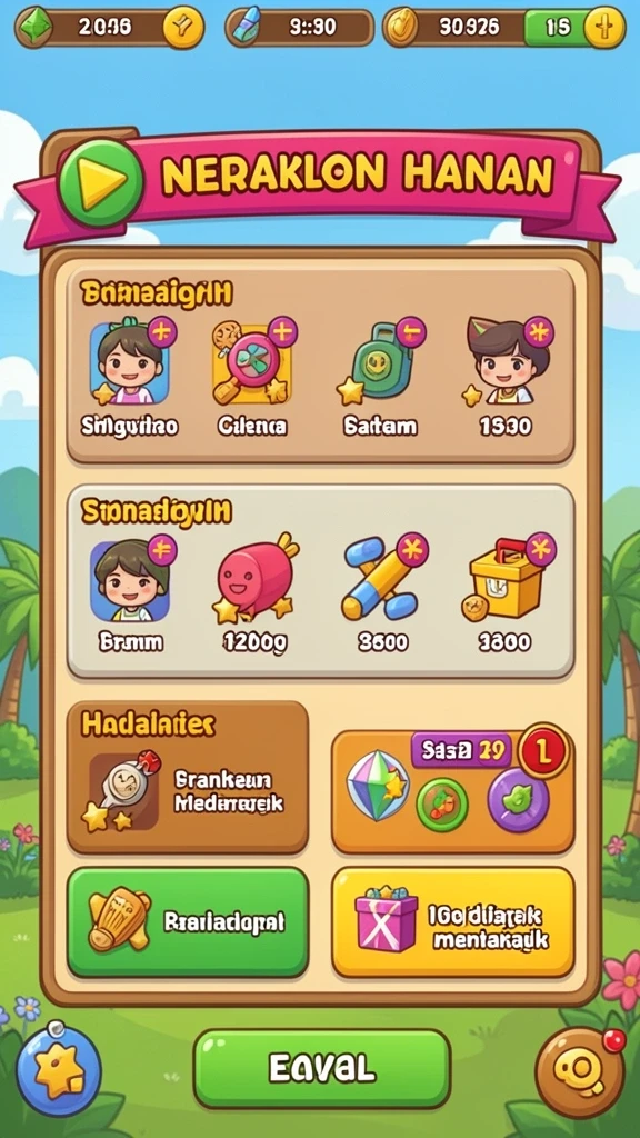 Tampilan antarmuka yang menarik dan sederhana.