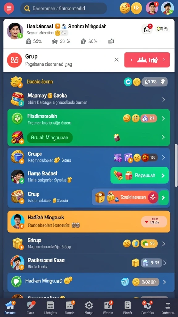Tampilan antarmuka yang menarik dan mudah digunakan.