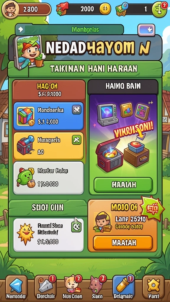 Fitur bonus dan promosi yang menguntungkan setiap hari.