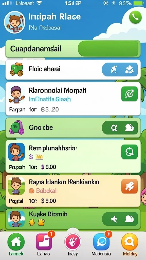 Grafis yang memukau dan penuh warna.